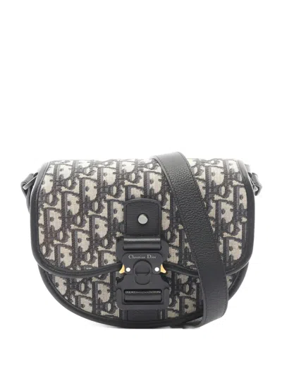 Pre-owned Dior 2010s Gallop Oblique Shoulder Bag In Neutral