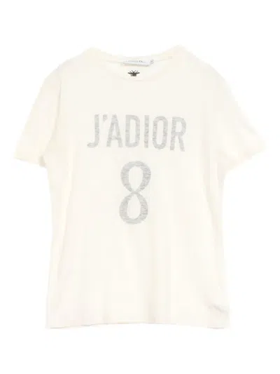 Pre-owned Dior 2010s J'a 8 T-shirt In White