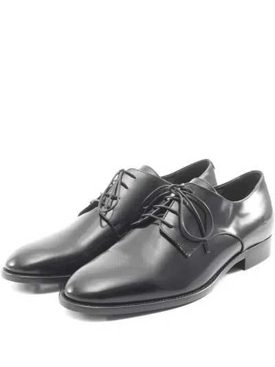 Pre-owned Dior 2010s Lace-up Leather Oxford Shoes In Black