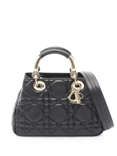 Pre-owned Dior 2010s Lady 95.22 Tote Bag In Black