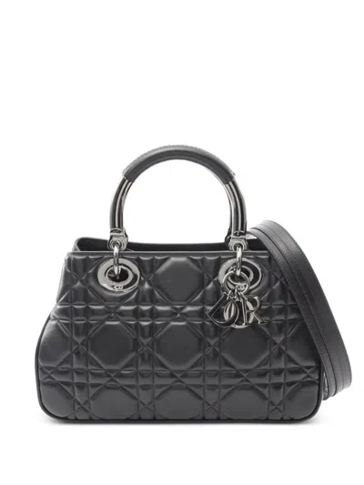 Pre-owned Dior 2010s Lady Canage Handbag In Black
