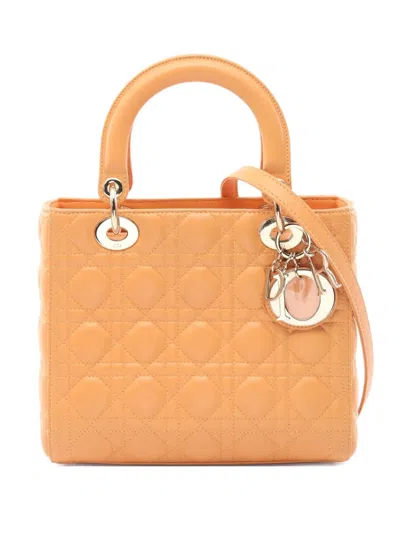 Pre-owned Dior 2010s Lady  Handbag In Orange
