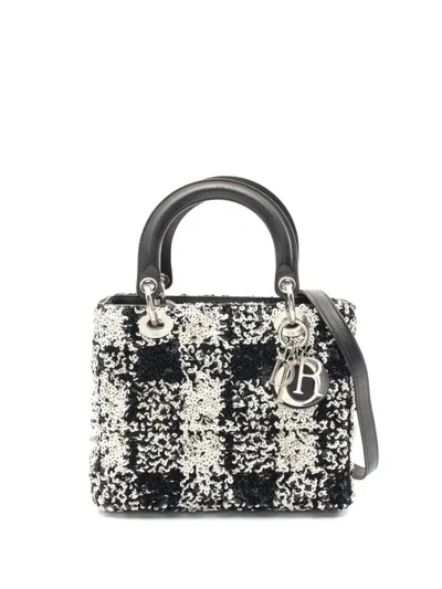Pre-owned Dior 2010s Lady  Handbag In Black, White