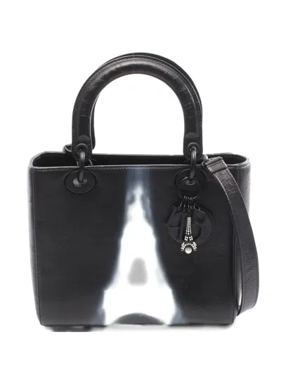Pre-owned Dior 2010s Lady  Leather Tote Bag In Black