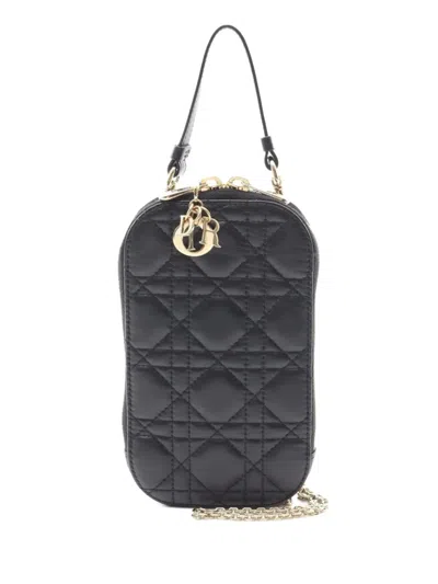 Pre-owned Dior 2010s Lady  Phone Holder In Black