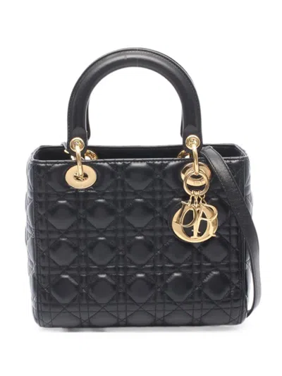 Dior 2010s Lady  Tote Bag In Black