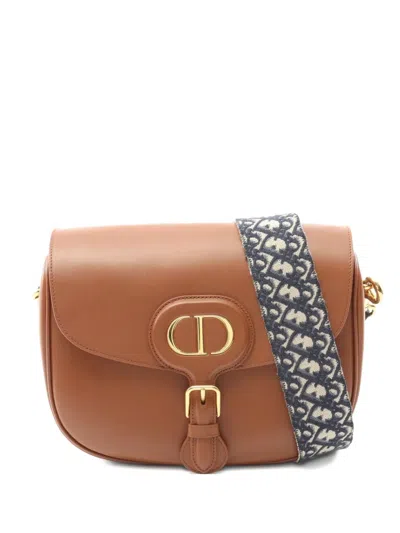 Pre-owned Dior 2010s Large Bobby Shoulder Bag In Brown
