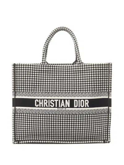 Pre-owned Dior 2010s Large Book Tote Bag In White