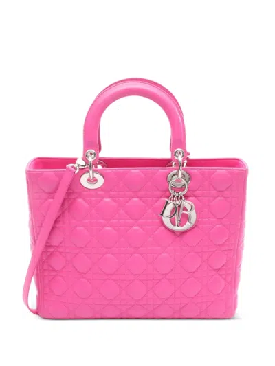 Pre-owned Dior 2010s Large Lady  Handbag In Pink
