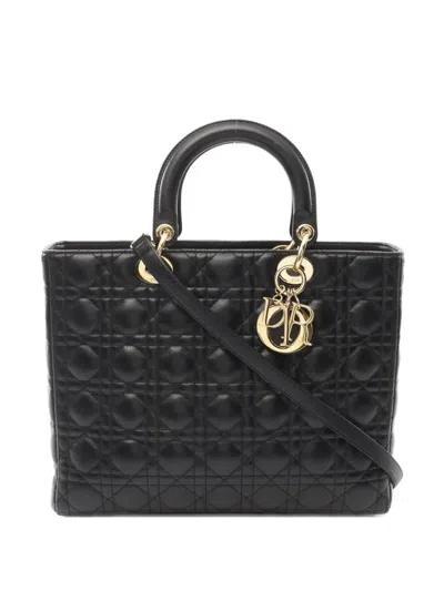 Pre-owned Dior 2010s Large Lady  Two-way Handbag