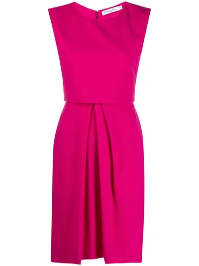 Pre-owned Dior 2010s  Layered Sleeveless Dress In Pink