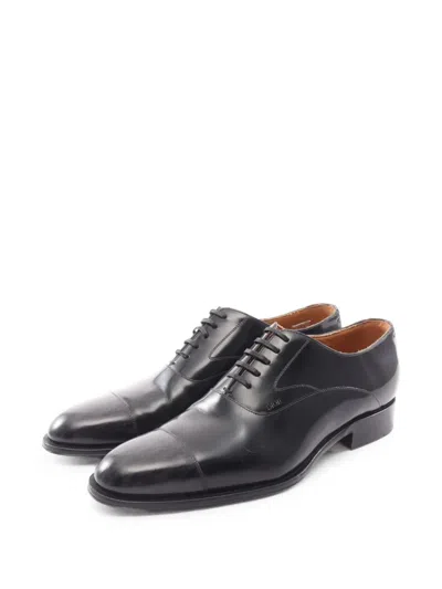 Pre-owned Dior 2010s Leather Oxford Shoes In Black