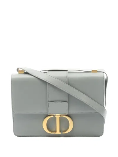 Pre-owned Dior 2010s Leather Shoulder Bag In Gray