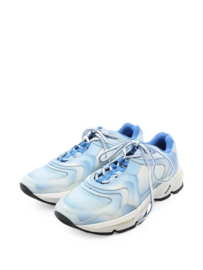 Pre-owned Dior 2010s Leather Sneakers In Blue