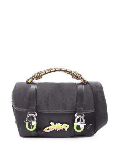 Pre-owned Dior 2010s Lewis Hamilton B.i.t. The Road Messenger Bag In Black