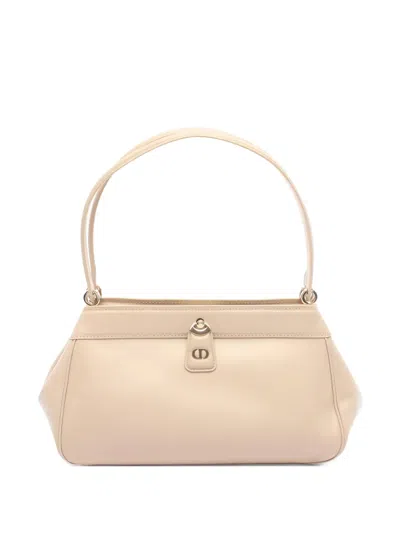 Pre-owned Dior 2010s Logo-detail Tote Bag In Neutral