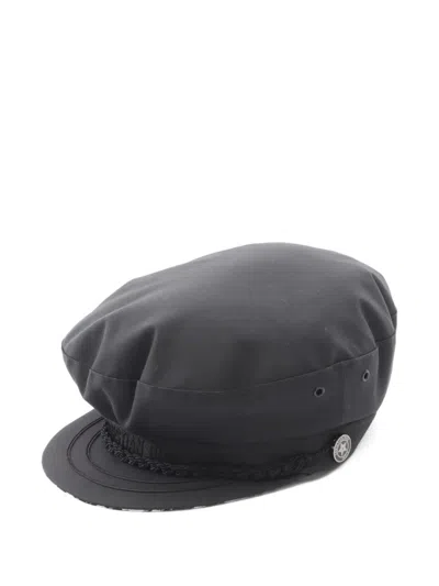 Pre-owned Dior 2010s Logo-embroidered Beret In Black
