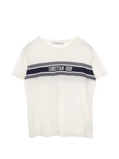 Pre-owned Dior 2010s Logo-print Short-sleeve T-shirt In White