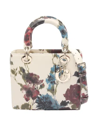 Pre-owned Dior 2010s Medium Lady  Tote Bag In Neutral