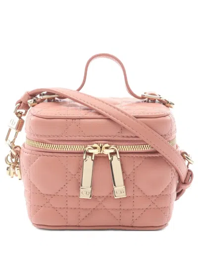 Pre-owned Dior 2010s Micro Lady  Vanity Bag In Pink