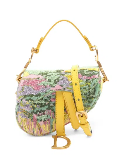 Dior 2010s Micro Saddle Shoulder In Multi