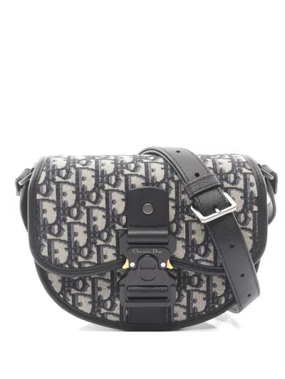 Pre-owned Dior 2010s Mini Gallop Shoulder Bag In Blue