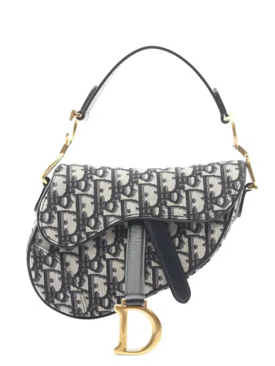 Pre-owned Dior 2010s Mini Saddle Bag In Blue