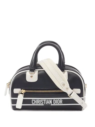 Pre-owned Dior 2010s Mini Vibe Two-way Handbag In Blue
