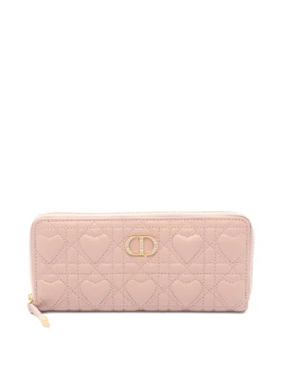 Pre-owned Dior 2010s Miss Caro Voyageur Wallet In Pink