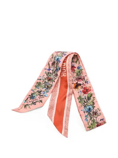 Pre-owned Dior 2010s Mitzah Scarf In Pink