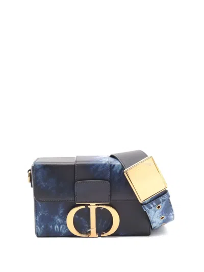 Pre-owned Dior 2010s Montaigne 30 Shoulder Bag In Blue