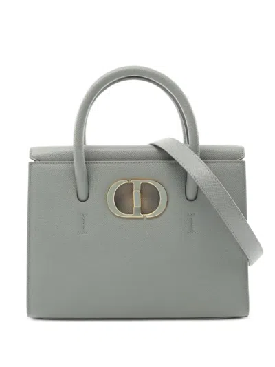 Pre-owned Dior 2010s Montaigne St Honoré Two-way Handbag In Gray