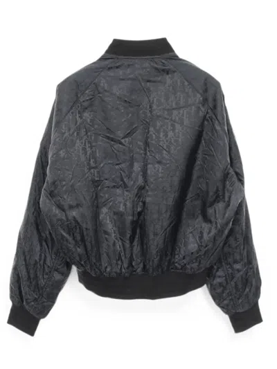 Pre-owned Dior 2010s Oblique Bomber Jacket In 蓝色