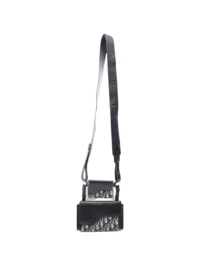 Pre-owned Dior 2010s Oblique Elite Shoulder Bag In Black
