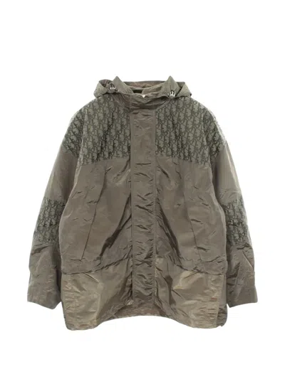 Pre-owned Dior 2010s Oblique Hooded Jacket In Green