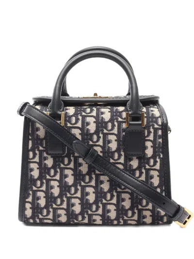 Pre-owned Dior 2010s Oblique Mini Tote Bag In Neutral