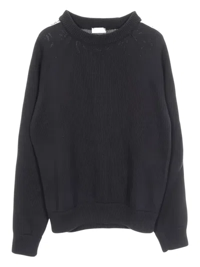 Pre-owned Dior 2010s Oblique-motif Crew-neck Sweater In Black