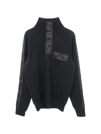 Pre-owned Dior 2010s Oblique Panel Sweater In Black