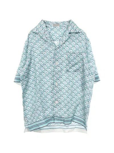 Pre-owned Dior 2010s Oblique Pixel Shirt In Blue
