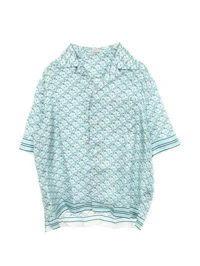 Pre-owned Dior 2010s Oblique Pixel Short-sleeve Shirt In Blue