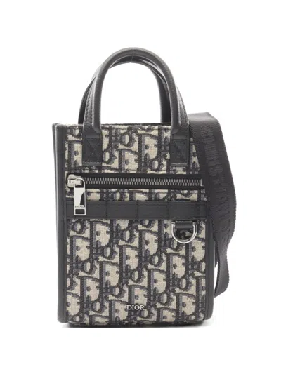 Pre-owned Dior 2010s Oblique Safari Tote Bag In Gray
