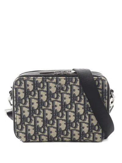 Pre-owned Dior 2010s Oblique Shoulder Wallet In Neutral