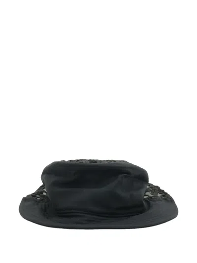 Pre-owned Dior 2010s Oblique Split Bucket Hat In Black