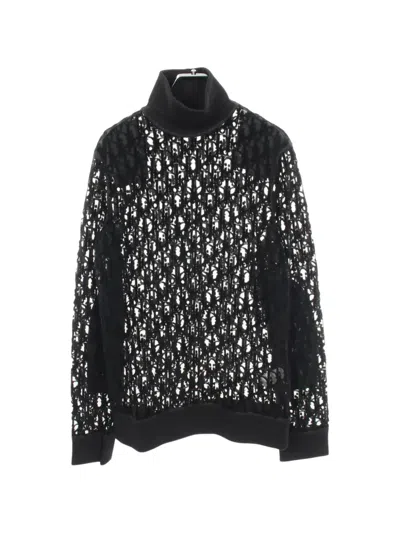 Pre-owned Dior 2010s Oblique Turtleneck Sweater In Black