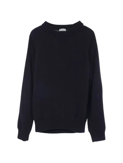 Pre-owned Dior 2010s Oblique-stripe Sweater In Blue