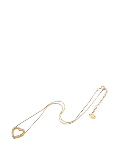 Pre-owned Dior 2010s Open-heart Necklace In Gold