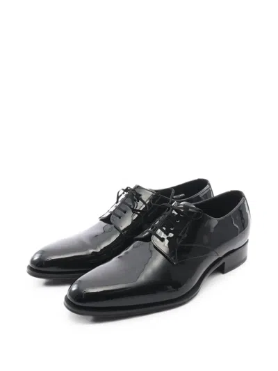 Pre-owned Dior 2010s Patent-leather Dress Shoes In Black