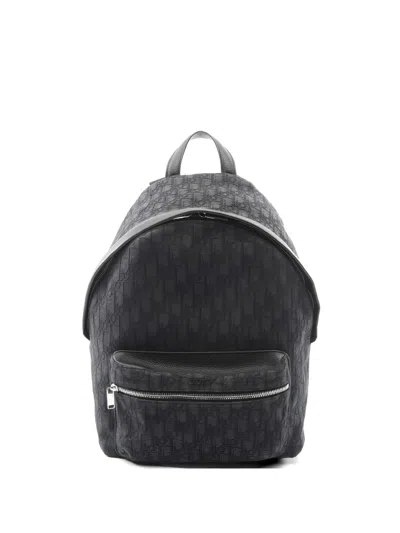Pre-owned Dior 2010s Rider Backpack In Gray