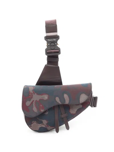 Pre-owned Dior 2010s Saddle Belt Bag In Blue