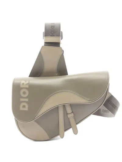 Pre-owned Dior 2010s Saddle Belt Bag In Green